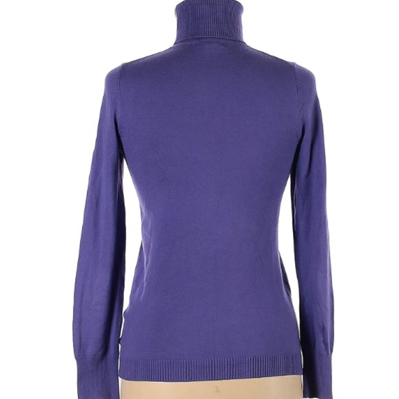 Gap purple fine knit turtleneck sweater - Picture 2 of 3